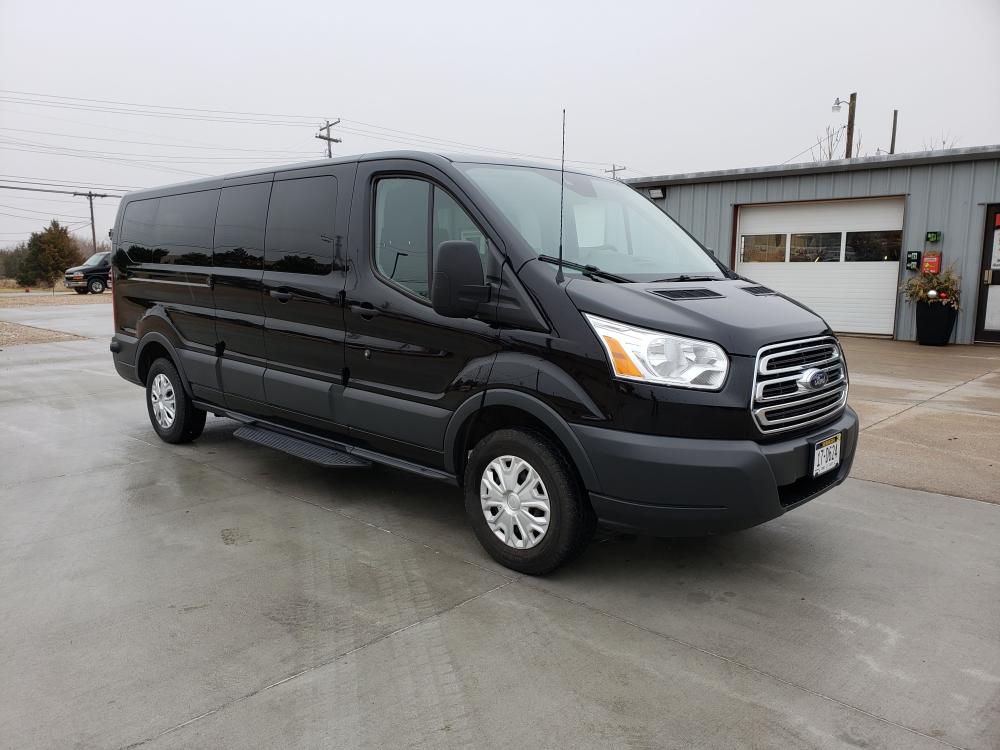 2018 Black Ford Transit 350 Wagon Low Roof XLT 60/40 Pass. 148-in. WB (1FBZX2ZM8JK) with an 3.7L V6 DOHC 24V engine, 6A transmission, located at 625 South Lincoln Avenue, York, NE, 68467, (402) 362-5933, 40.856369, -97.592667 - Photo #0